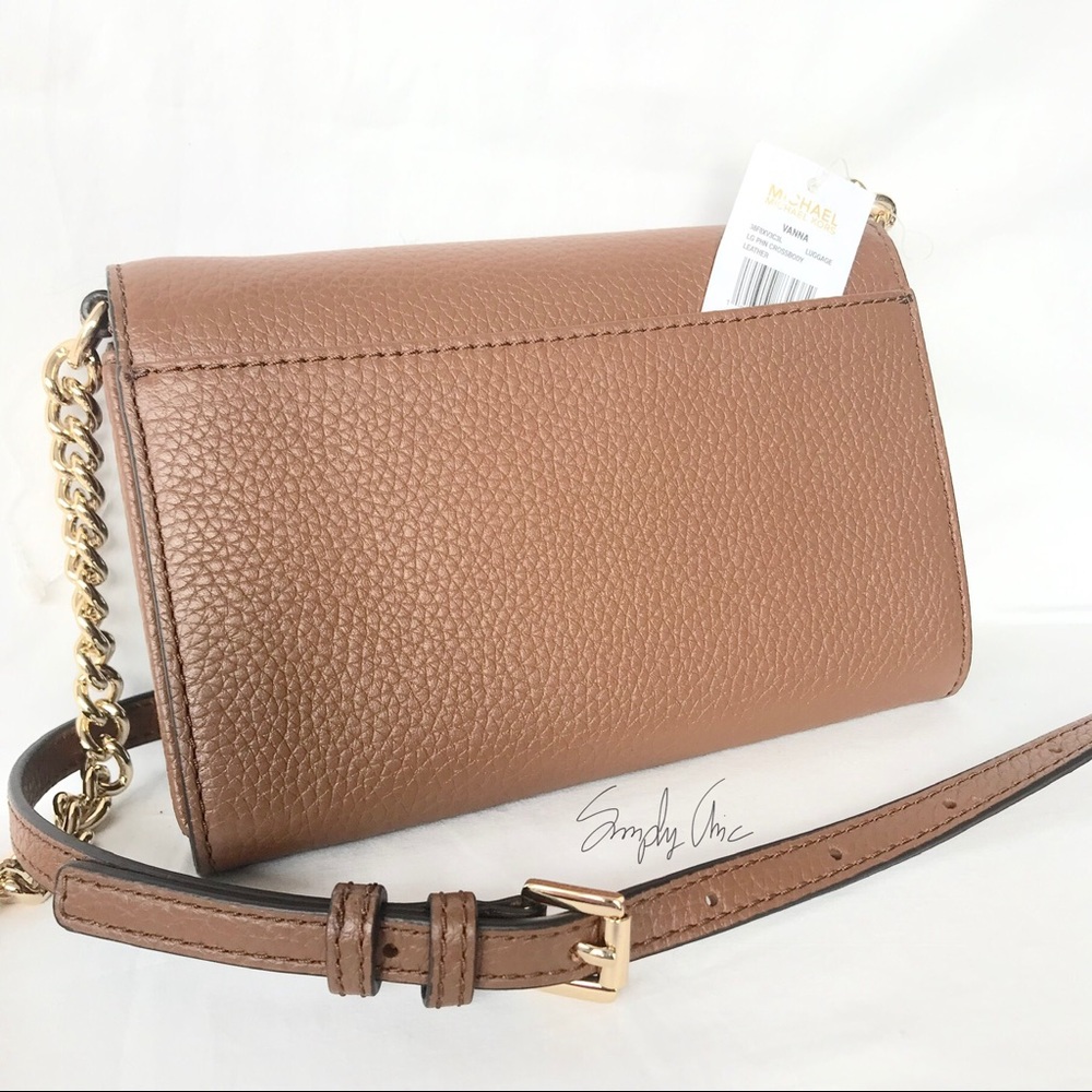 New authentic MK Vanna pebble leather Crossbody - Picture 4 of 5